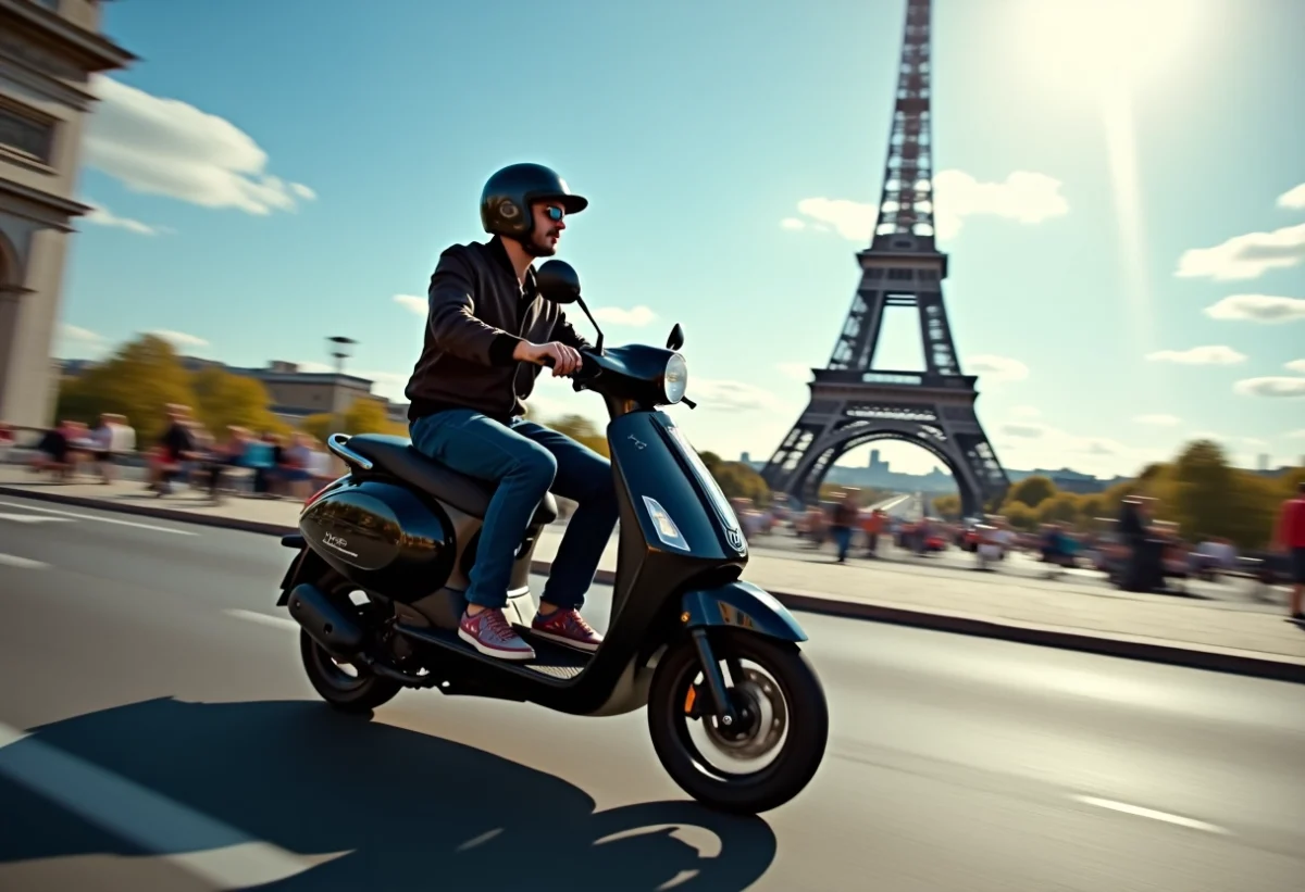 taxi scooter paris